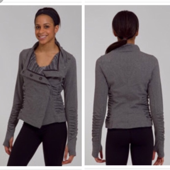lululemon athletica Jackets & Blazers - Lululemon Solace Jacket Gray 8 lululemon athletica Jackets & Blazers - Lululemon Solace Jacket Gray 8